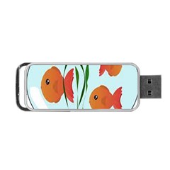 Fishbowl Fish Goldfish Water Portable Usb Flash (one Side) by artworkshop