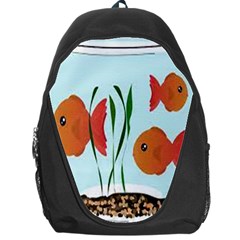 Fishbowl Fish Goldfish Water Backpack Bag by artworkshop