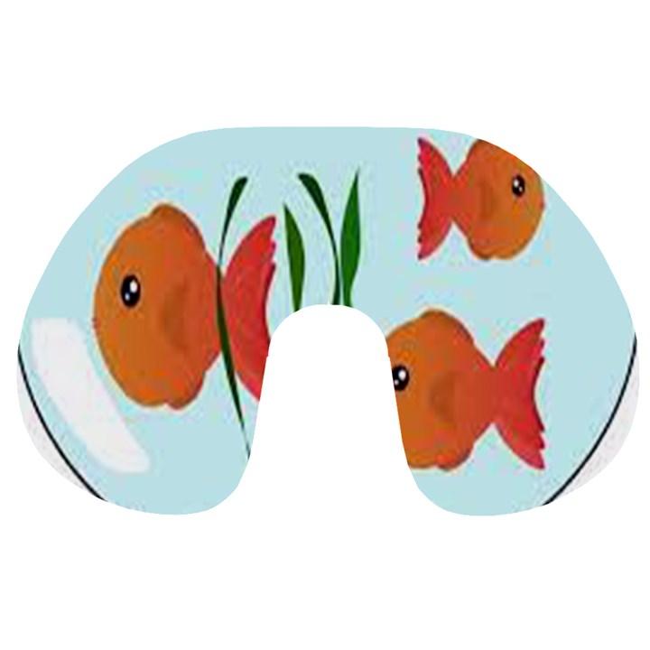 Fishbowl Fish Goldfish Water Travel Neck Pillow