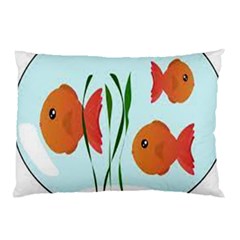 Fishbowl Fish Goldfish Water Pillow Case (two Sides) by artworkshop