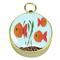 Fishbowl Fish Goldfish Water Gold Compasses by artworkshop