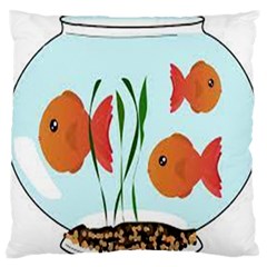 Fishbowl Fish Goldfish Water Standard Flano Cushion Case (one Side) by artworkshop