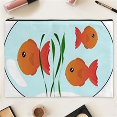 Fishbowl Fish Goldfish Water Cosmetic Bag (xxxl) by artworkshop