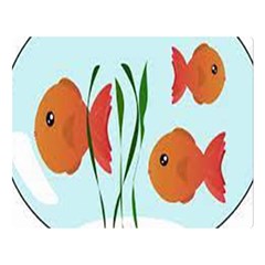 Fishbowl Fish Goldfish Water Double Sided Flano Blanket (large)  by artworkshop