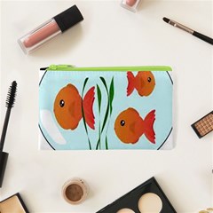 Fishbowl Fish Goldfish Water Cosmetic Bag (xs) by artworkshop