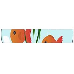 Fishbowl Fish Goldfish Water Large Flano Scarf  by artworkshop