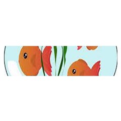 Fishbowl Fish Goldfish Water Oblong Satin Scarf (16  X 60 ) by artworkshop