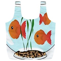 Fishbowl Fish Goldfish Water Full Print Recycle Bag (xxxl) by artworkshop