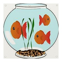 Fishbowl Fish Goldfish Water Banner And Sign 3  X 3  by artworkshop