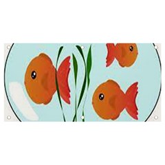 Fishbowl Fish Goldfish Water Banner And Sign 4  X 2  by artworkshop