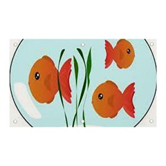 Fishbowl Fish Goldfish Water Banner And Sign 5  X 3  by artworkshop