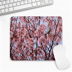 Japanese Sakura Background Large Mousepad by artworkshop