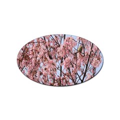 Japanese Sakura Background Sticker Oval (10 Pack) by artworkshop