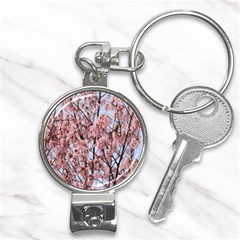 Japanese Sakura Background Nail Clippers Key Chain by artworkshop