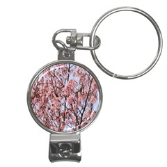 Japanese Sakura Background Nail Clippers Key Chain by artworkshop