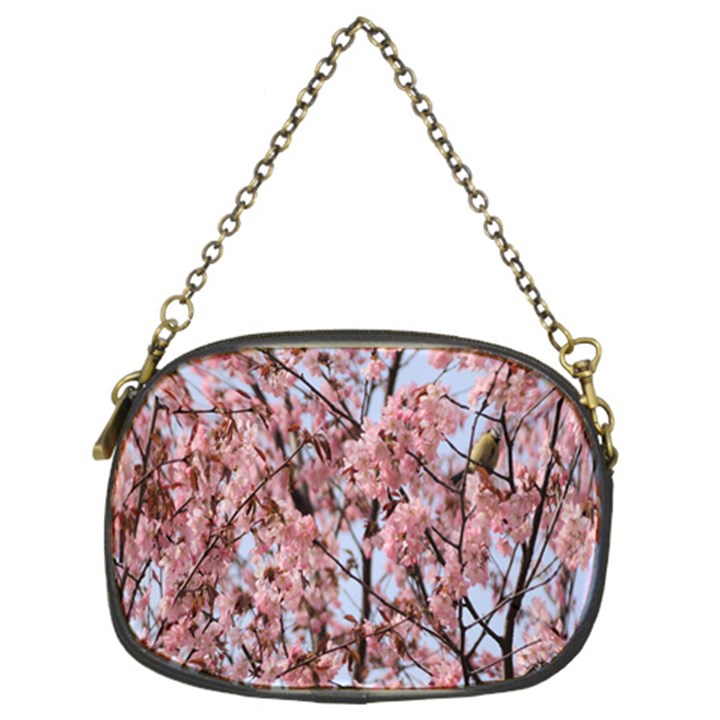 Japanese Sakura Background Chain Purse (Two Sides)