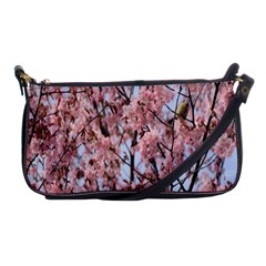 Japanese Sakura Background Shoulder Clutch Bag by artworkshop