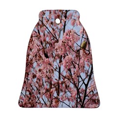 Japanese Sakura Background Bell Ornament (two Sides) by artworkshop