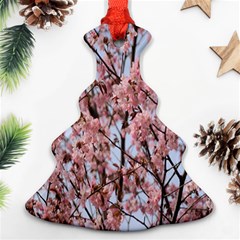 Japanese Sakura Background Christmas Tree Ornament (two Sides) by artworkshop