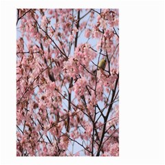 Japanese Sakura Background Small Garden Flag (two Sides) by artworkshop