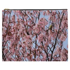 Japanese Sakura Background Cosmetic Bag (xxxl) by artworkshop