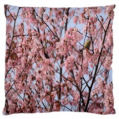 Japanese Sakura Background Large Cushion Case (one Side) by artworkshop