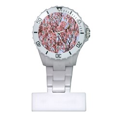 Japanese Sakura Background Plastic Nurses Watch by artworkshop