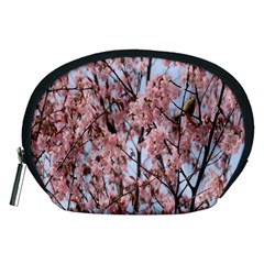 Japanese Sakura Background Accessory Pouch (medium) by artworkshop