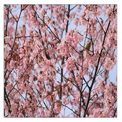 Japanese Sakura Background Square Satin Scarf (36  X 36 ) by artworkshop