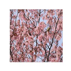 Japanese Sakura Background Square Satin Scarf (30  X 30 ) by artworkshop