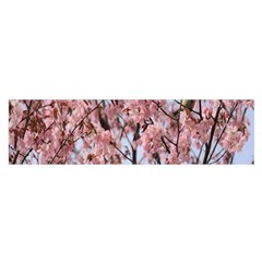 Japanese Sakura Background Oblong Satin Scarf (16  X 60 ) by artworkshop