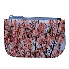 Japanese Sakura Background Large Coin Purse by artworkshop