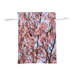 Japanese Sakura Background Lightweight Drawstring Pouch (l) by artworkshop