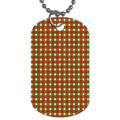 Lumberjack Plaid, Buffalo Plaid, Dog Tag (one Side) by artworkshop