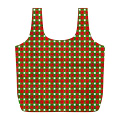 Lumberjack Plaid, Buffalo Plaid, Full Print Recycle Bag (l) by artworkshop