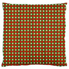 Lumberjack Plaid, Buffalo Plaid, Large Flano Cushion Case (one Side) by artworkshop