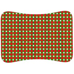 Lumberjack Plaid, Buffalo Plaid, Velour Seat Head Rest Cushion by artworkshop