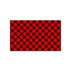 Lumberjack Plaid Sticker Rectangular (10 Pack)