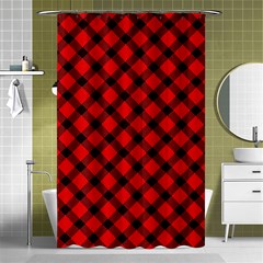 Lumberjack Plaid Shower Curtain 48  X 72  (small)  by artworkshop