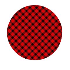 Lumberjack Plaid Mini Round Pill Box by artworkshop