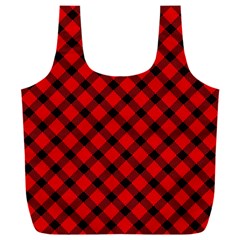 Lumberjack Plaid Full Print Recycle Bag (xxl) by artworkshop