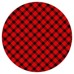 Lumberjack Plaid Round Trivet by artworkshop