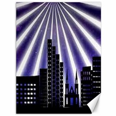 Superhero City Background Canvas 36  X 48  by artworkshop