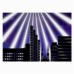 Superhero City Background Large Glasses Cloth (2 Sides) by artworkshop