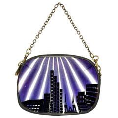 Superhero City Background Chain Purse (two Sides) by artworkshop