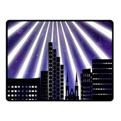 Superhero City Background Double Sided Fleece Blanket (small)  by artworkshop