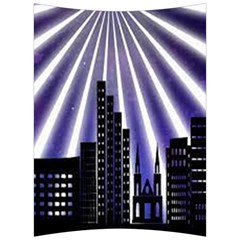 Superhero City Background Back Support Cushion by artworkshop