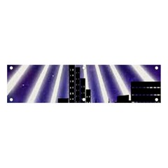 Superhero City Background Banner And Sign 4  X 1  by artworkshop