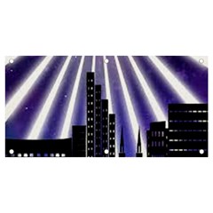 Superhero City Background Banner And Sign 4  X 2  by artworkshop