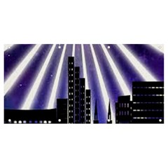 Superhero City Background Banner And Sign 8  X 4  by artworkshop